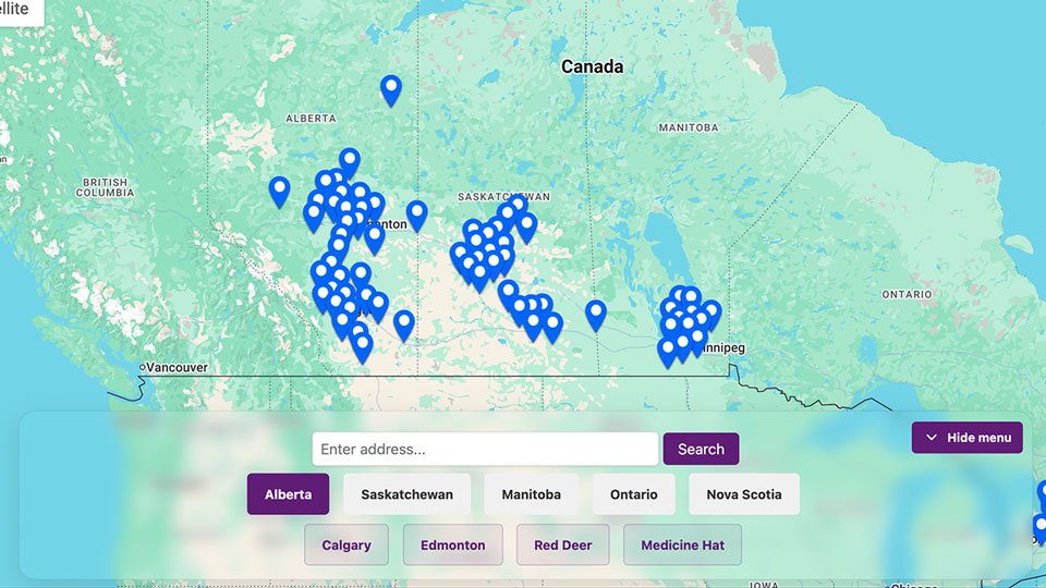 Window installation map preview