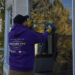 Window installer replacing a window in Alberta