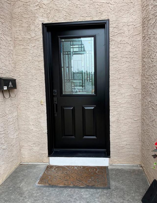 Exterior Doors in Leduc, Alberta | Weather Pro Insulated exterior entry door on a Leduc, Alberta home