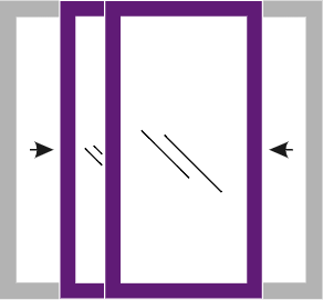 Double slider windows diagram