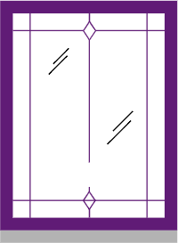Fixed casement windows diagram